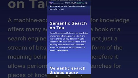 50 Semantic Search on Tau 💎#shorts #TauNet #SemanticSearch #EfficientSearch