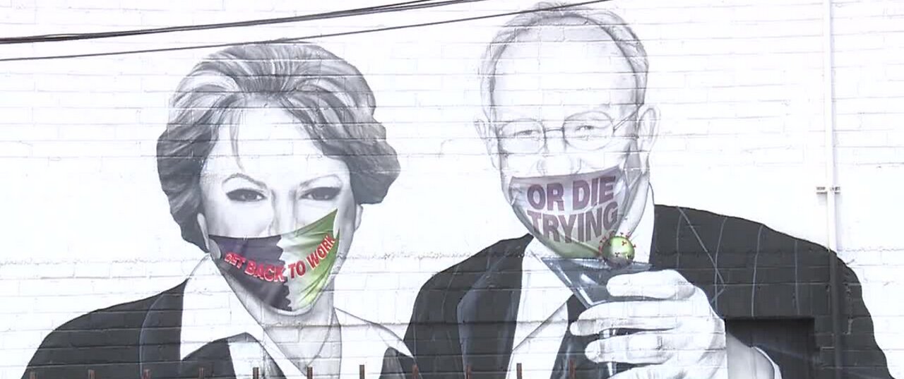 Goodman mural defaced