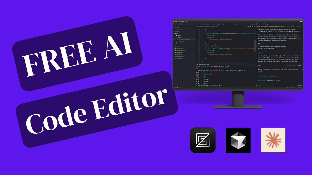FREE Zed AI Coder: Build Astro SSR Website in Minutes