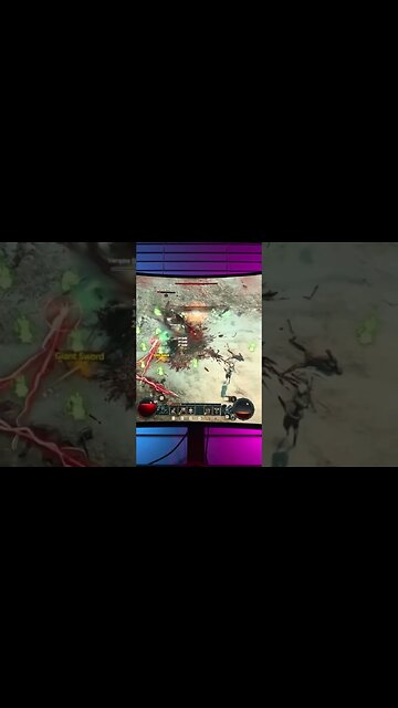 Diablo IV Beta on a LG45GR95QE! See link for full video #gamingsetup #gaming #diablo4