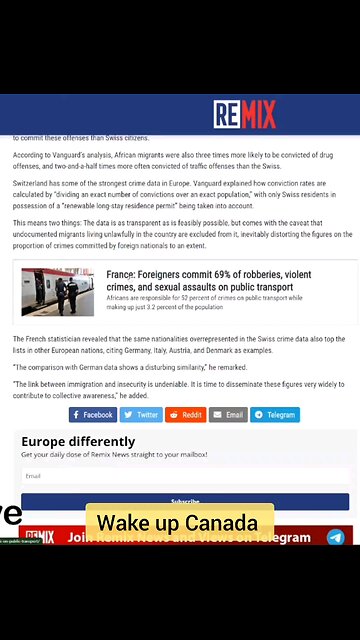 coming to Canada - foreigners destroying France, Canada next