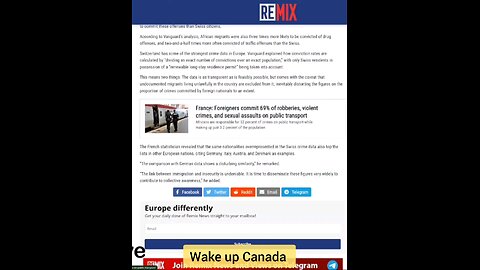 coming to Canada - foreigners destroying France, Canada next