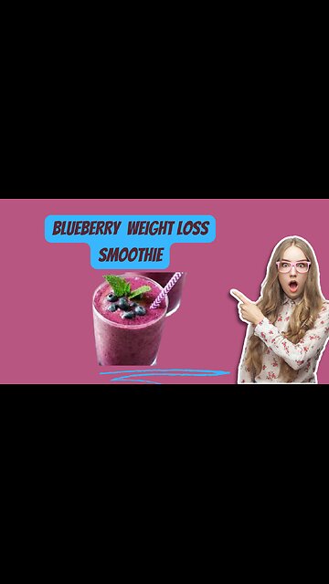 Easy & Simple Blueberry Breakfast Smoothie Recipe