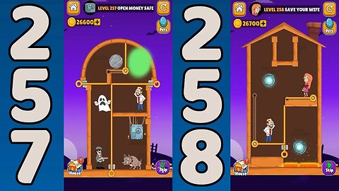 Home Pin Level 257 & 258