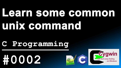 C programing｜0002｜Learn some common cygwin command