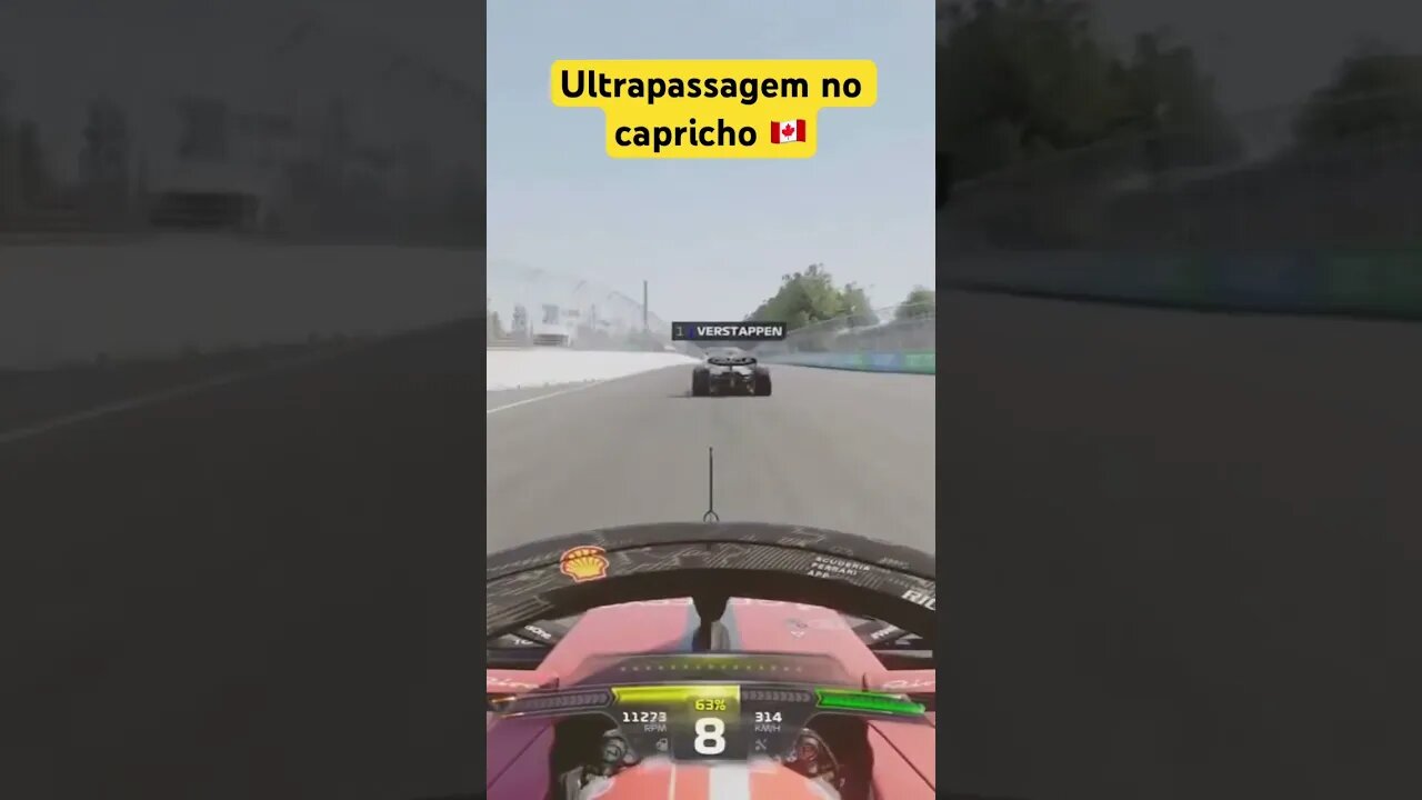 ULTRAPASSAGEM NO CAPRICHO! #f123game #automobilismovirtual #shorts #f1game