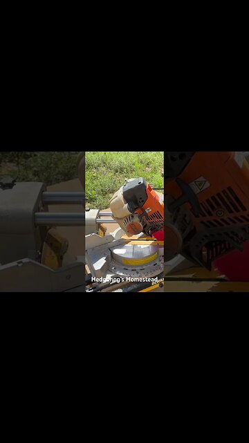 Dewalt powered by steel gas Skilsaw #hedgehogshomestead