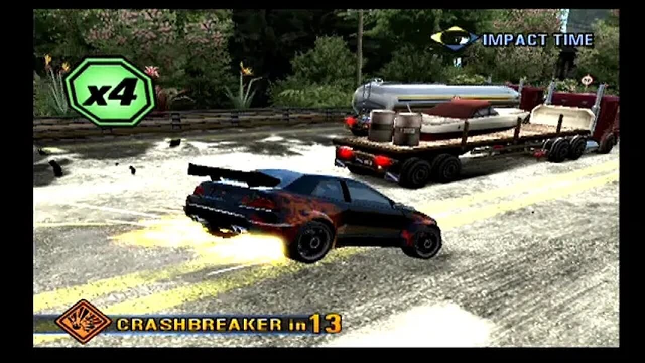 Burnout 3: Takedown Walkthrough! Crash Mode Part or Level 37! Tropical Storm!