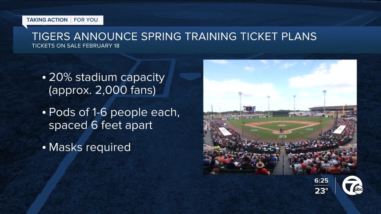 Tigers announce Spring Training changes