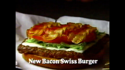 October 20, 1988 - New Bacon Swiss Burger at Wendy's