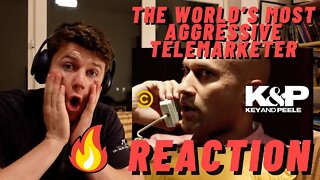 The World’s Most Aggressive Telemarketer - Key & Peele ((IRISH MAN REACTION!!))