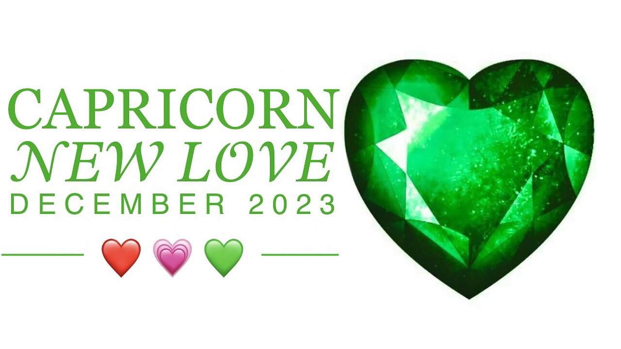 CAPRICORN ♑️ New Love Reading 💗 December 2023