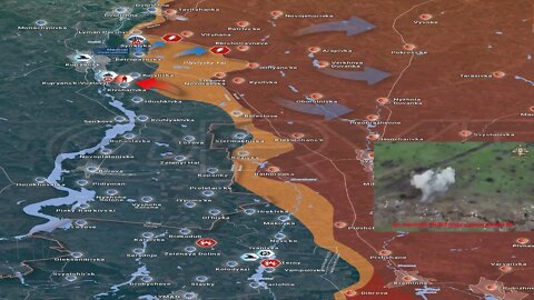 Ukraine War Map Update in the Starobelsky direction as of noon October 9