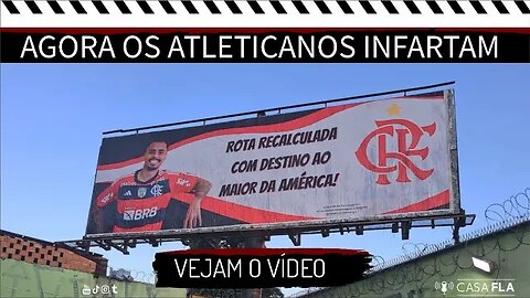 ⚫🔴 Outdoor de Allan com a camisa do clube foi colocado na principal avenida de BH