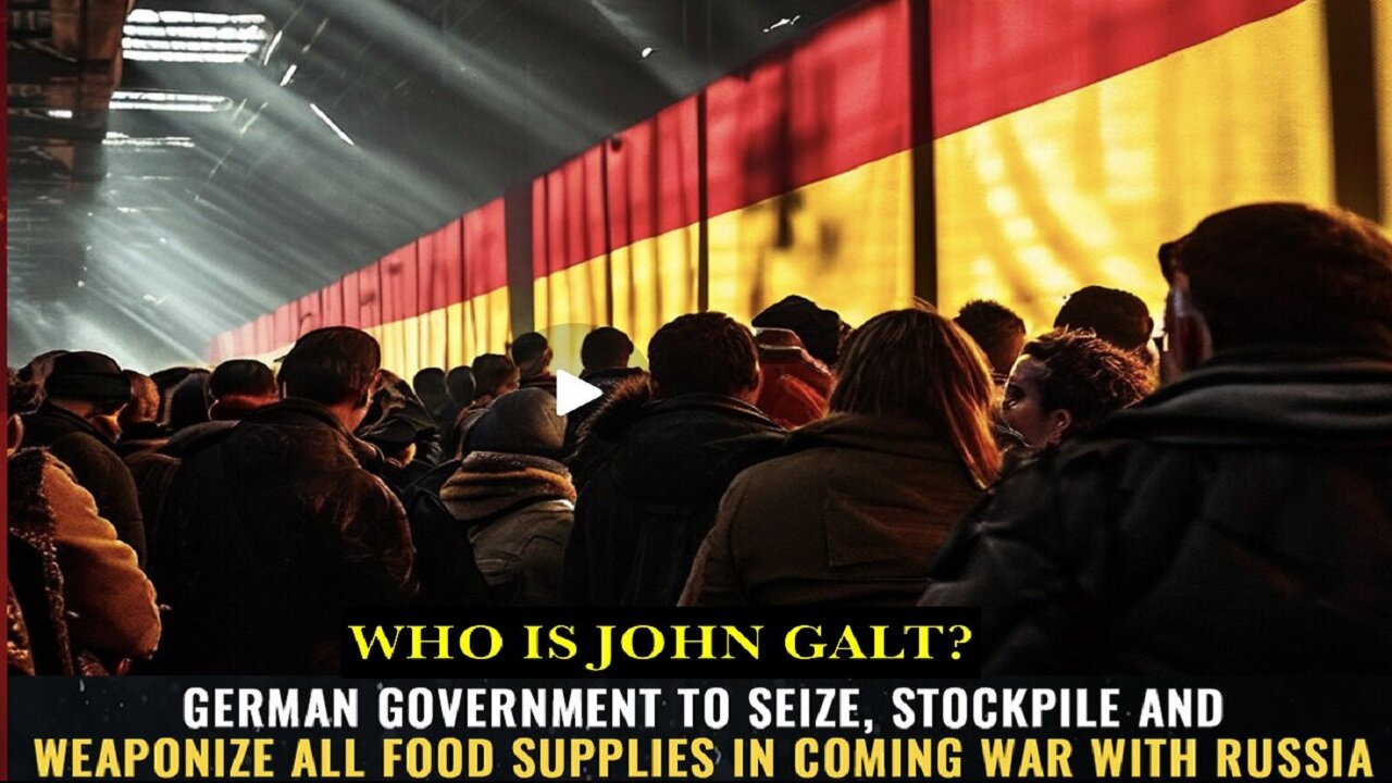 German government to SEIZE, STOCKPILE and WEAPONIZE all food supplies...