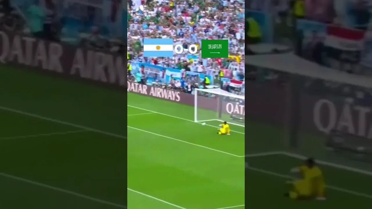 2022 Fifa World Cup ARGENTINA VS SAUDI ARABIA 🏈 #shorts