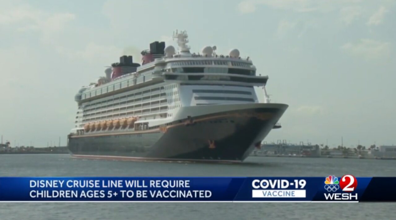 DISNEY cruises now requires "vaccine passport" for all children aged 5-11