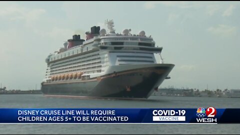DISNEY cruises now requires "vaccine passport" for all children aged 5-11