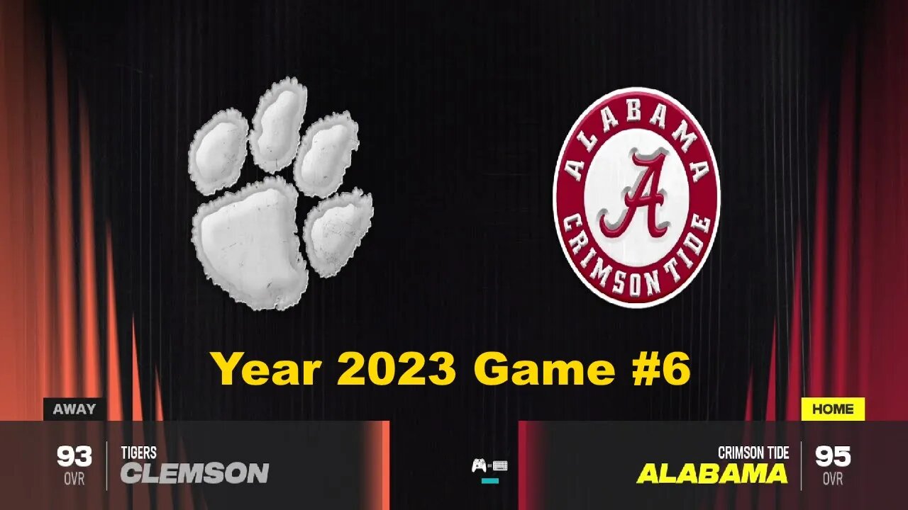 CFB 24 Clemson Tigers Vs Alabama Crimson Tide Year 2023