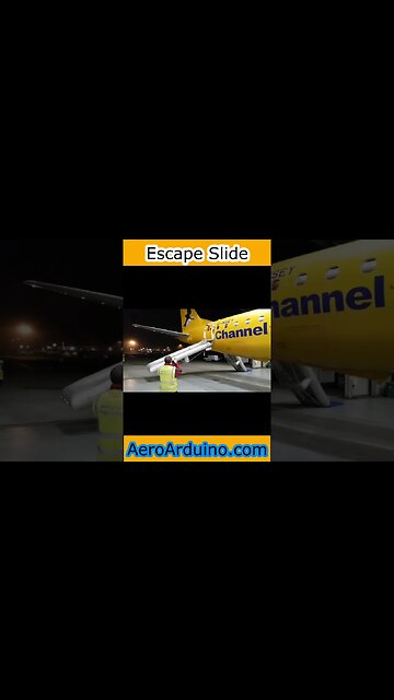 Watch How Aurigny Channel Islands Escape Slide Shoot Works #Aviation #Flying #AeroArduino