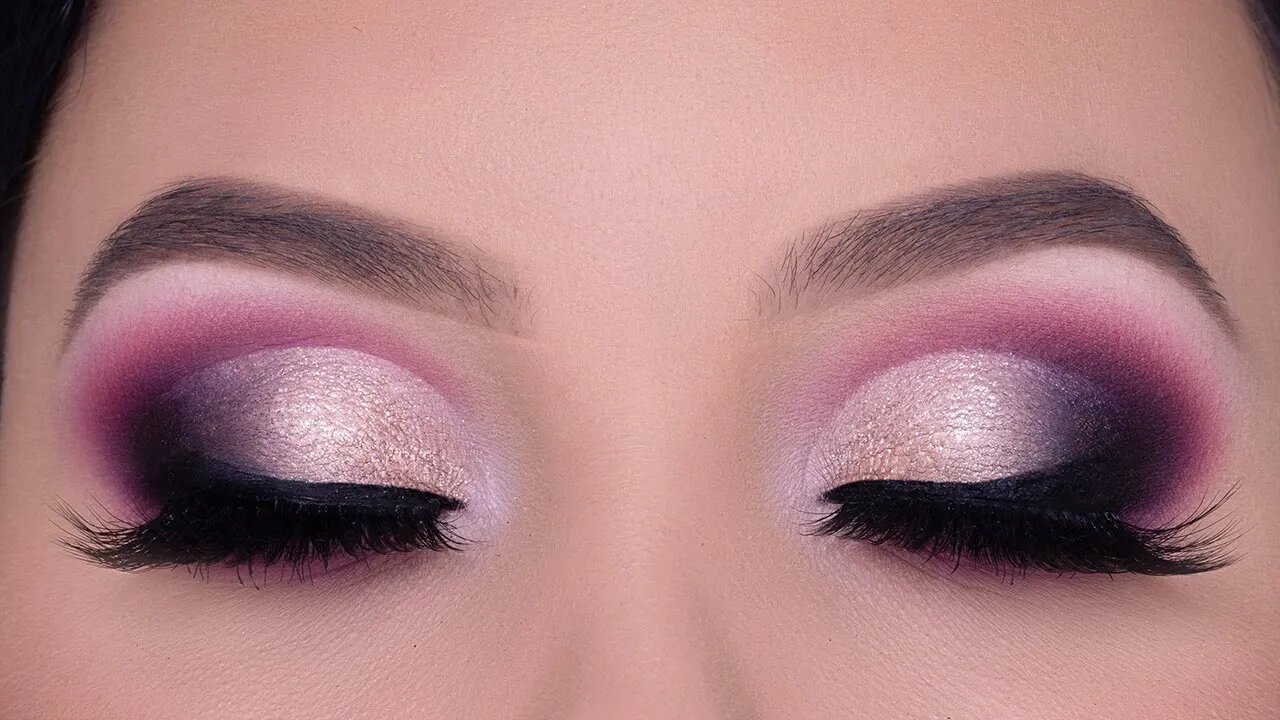 GLAM Smokey Cut Crease Eye Makeup Tutorial