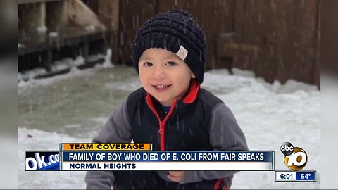 Family mourns boy who died of E. Coli