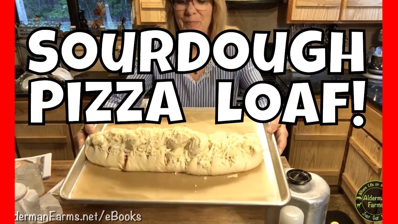 EASY Sourdough Start to Finish | Sourdough Pizza Loaf