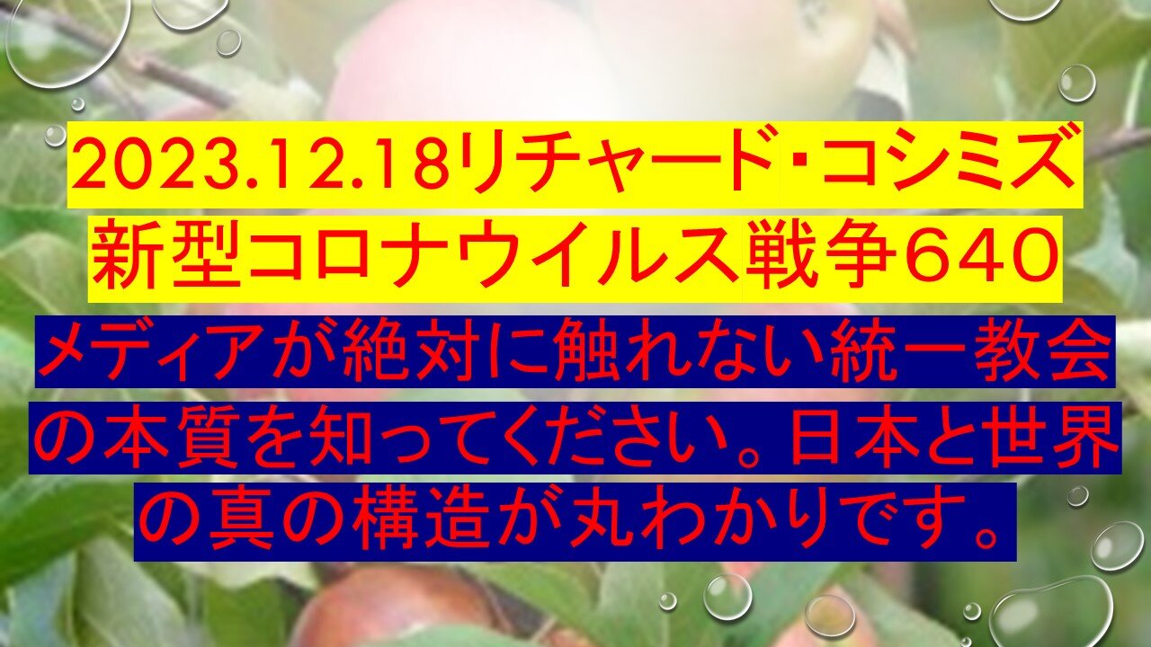 2023.12.18リチャード・コシミズ 新型コロナウイルス戦争６４０