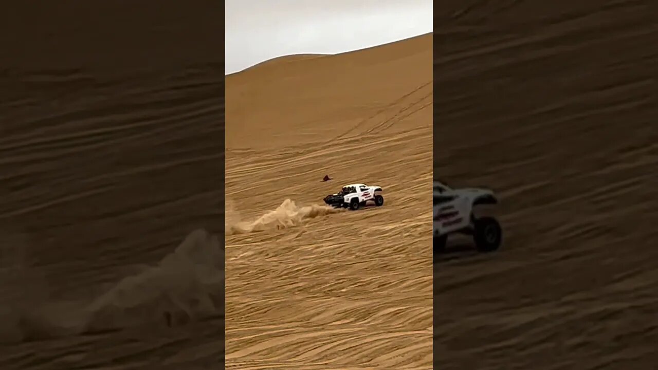 Trophy truck skims the whoops # #glamis #offroad #speed #oldsmobile #dunes