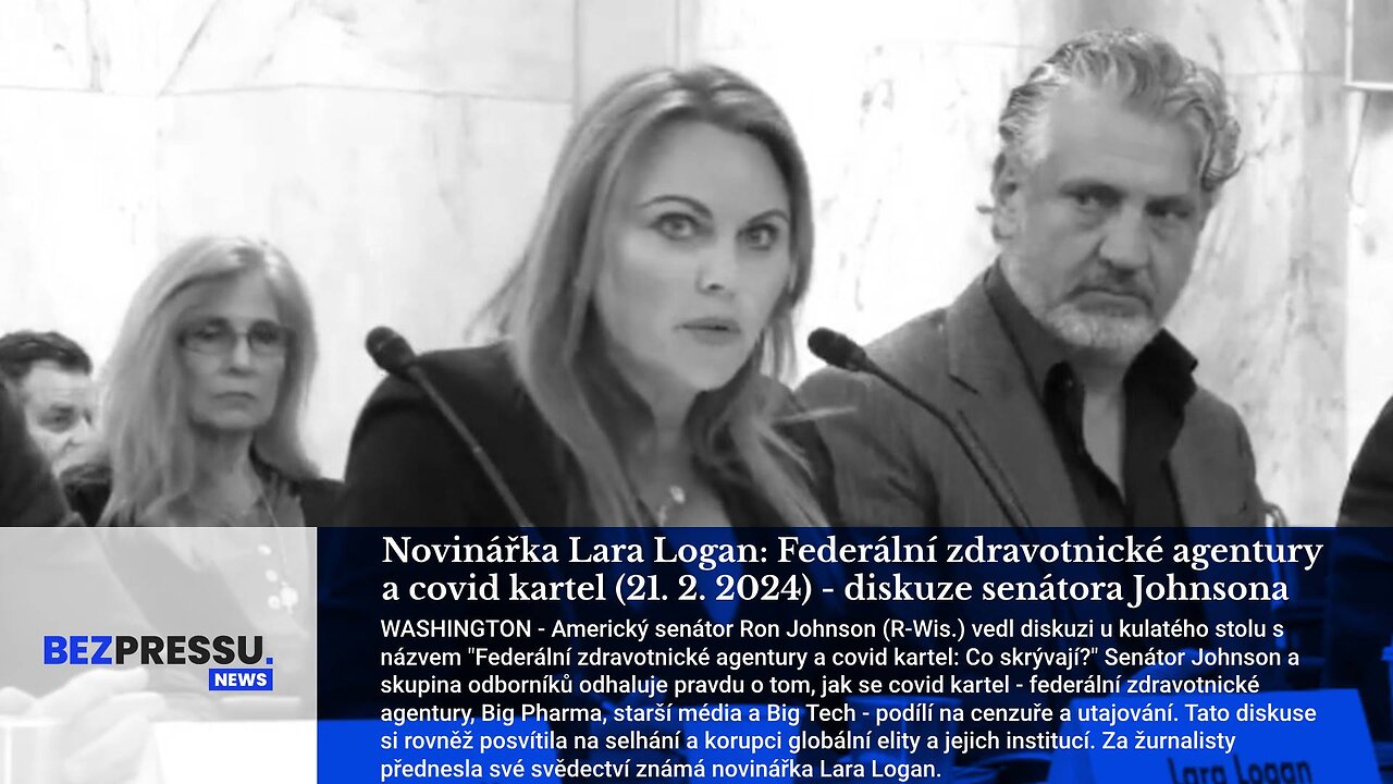 Novinářka Lara Logan: Federální zdravotnické agentury a covid kartel (Washington, D.C. 21. 2. 2024)