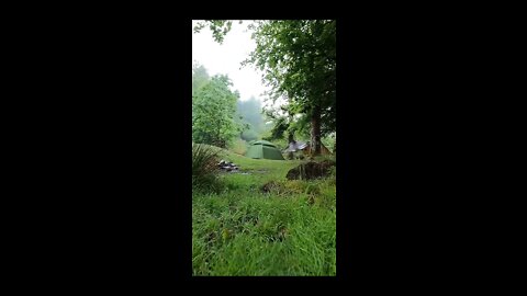 Test shit before filming putting up the tent