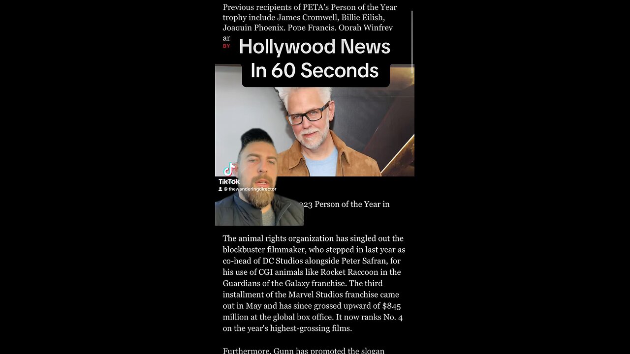 James Gunn, AFI Awards, and more! | Hollywood News for 12/08/23