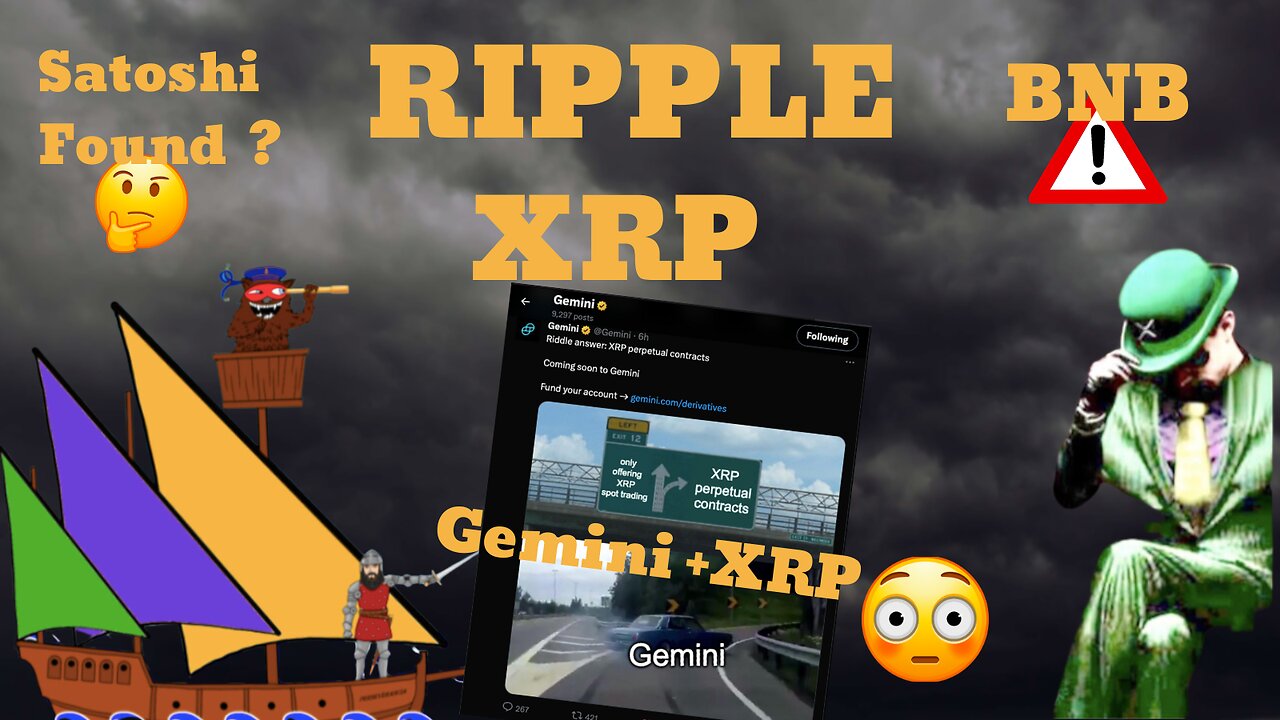 ⚠️🇺🇸Gemini + XRP, Satoshi found?, SEC -BNB, BG123 & RR Dot connect 🇺🇸⚠️