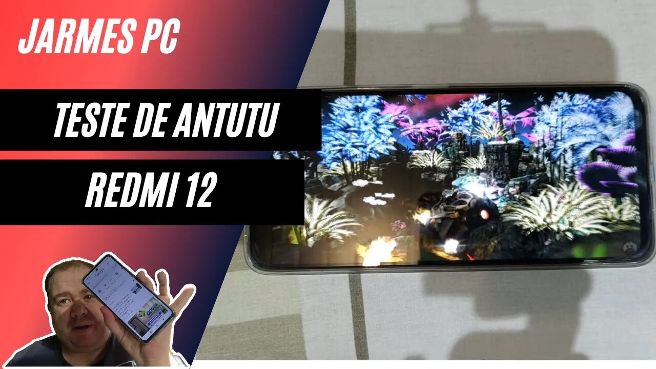 Estavam com saudades? Teste de Antutu Benchmark no Redmi 12 #smartphone