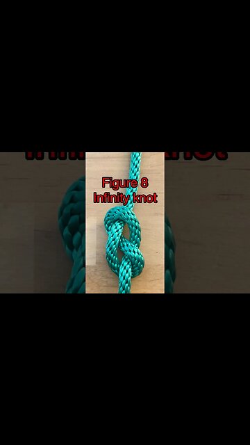 Infinity Knot tying 🪢 Figure 8 stopper knot #shorts #learning