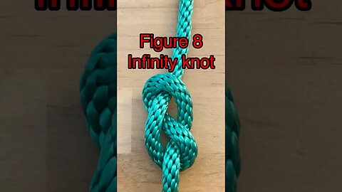 Infinity Knot tying 🪢 Figure 8 stopper knot #shorts #learning