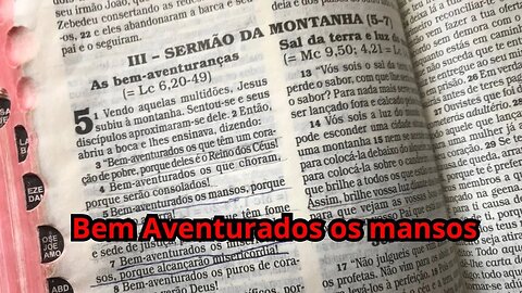 Reflexão Bíblica sobre Mateus 5:5