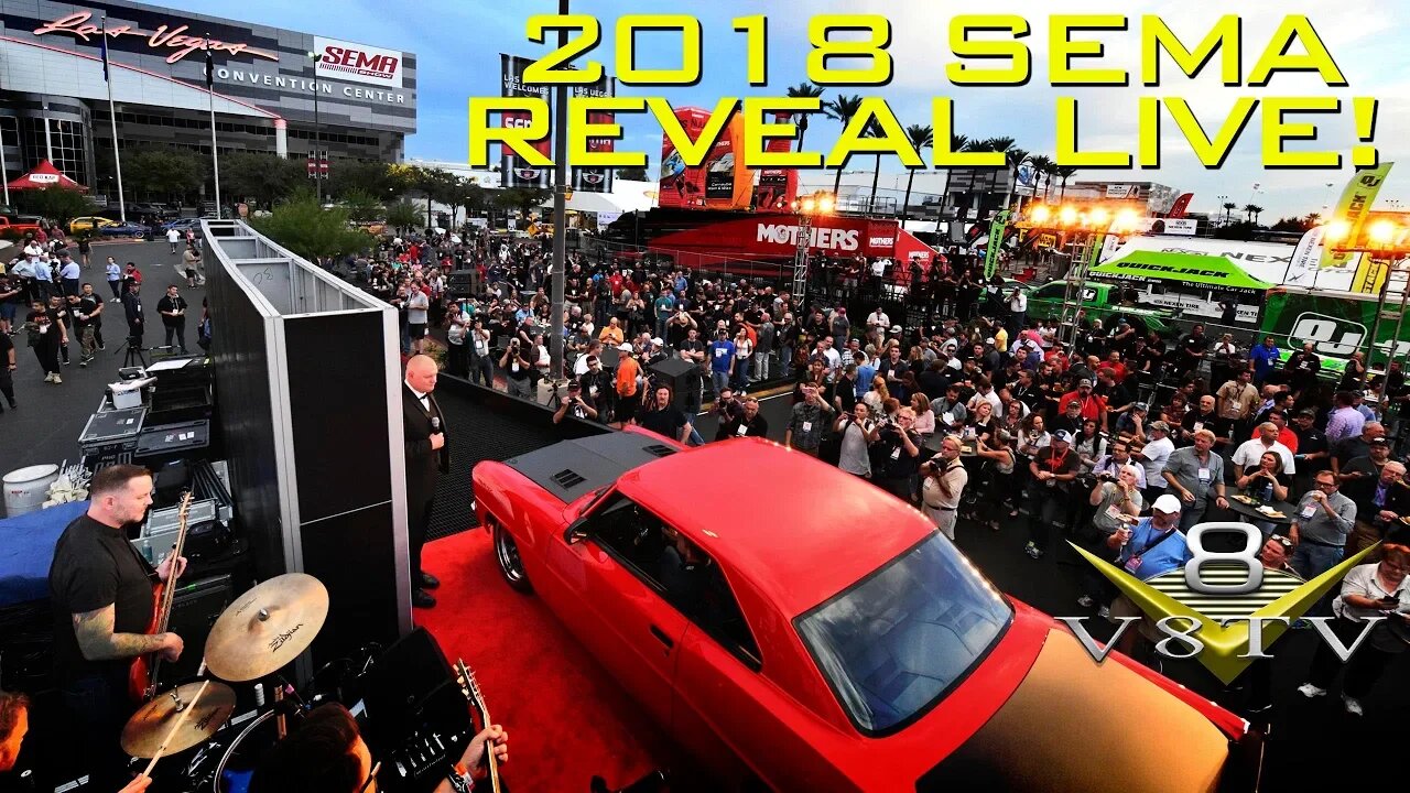 V8TV's Live Coverage of 2018 SEMA Reveal! Monday October 29 at 5:00 PM Pacific Time