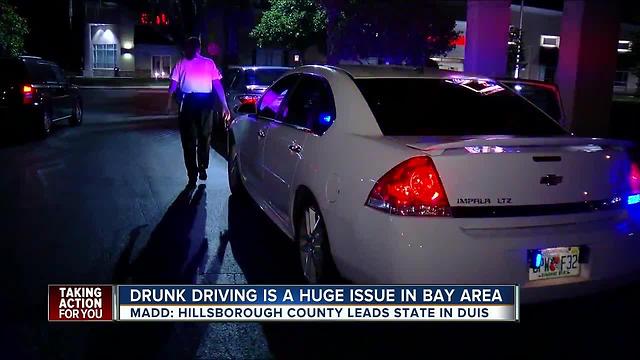 Drunk driving is a huge issue in the Tampa Bay area