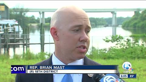 Congressman Brian Mast offers no reaction to president's remarks