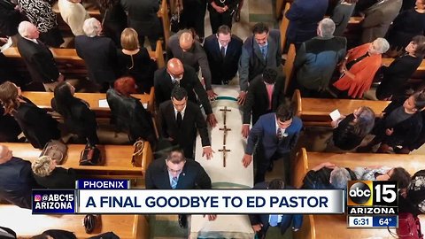 Former Congressman Ed Pastor laid to rest Friday after emotional ceremony