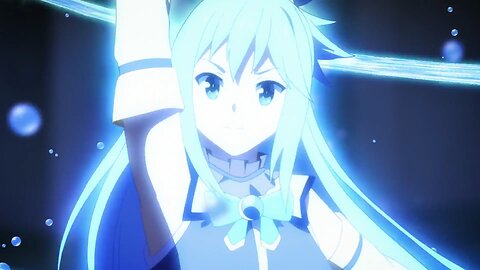 Konosuba - Aqua summons a flood