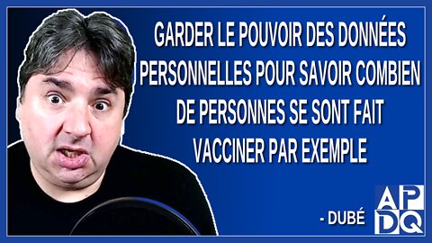 Garder le pouvoir des données personnelles pour savoir combien de personnes se sont fait vacciner