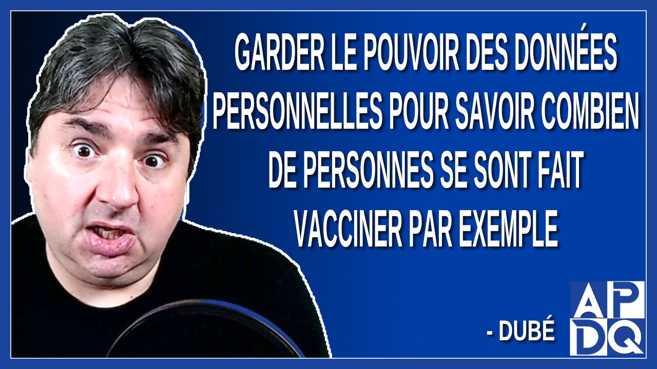 Garder le pouvoir des données personnelles pour savoir combien de personnes se sont fait vacciner