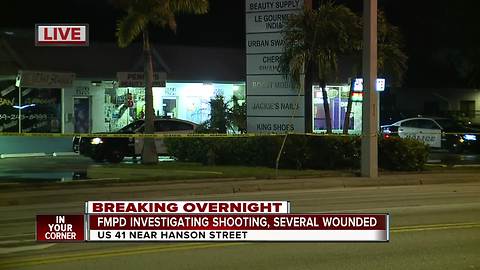 Several wounded in shooting off US 41 in Fort Myers