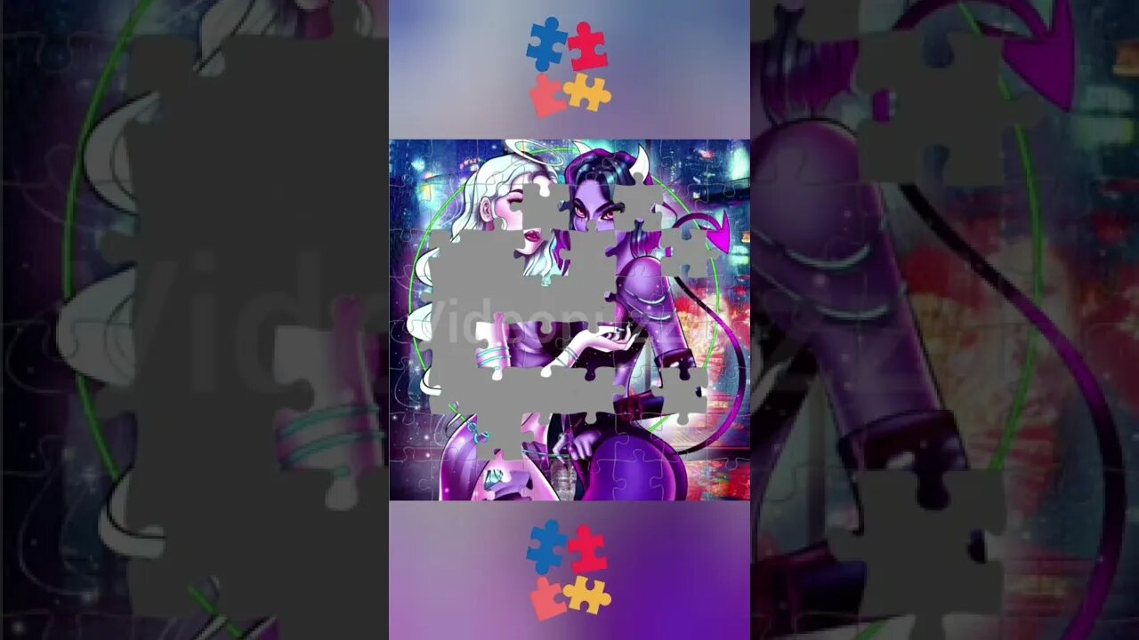 #Videopuzzle #Videos #Puzzle #Anime #Animation #Cute #Asmr #Satisfaction #Game #Shorts
