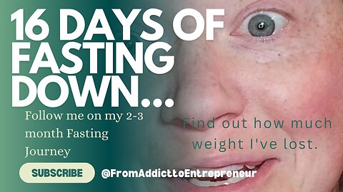 I completed 16 days of fasting and almost threw in the towel...