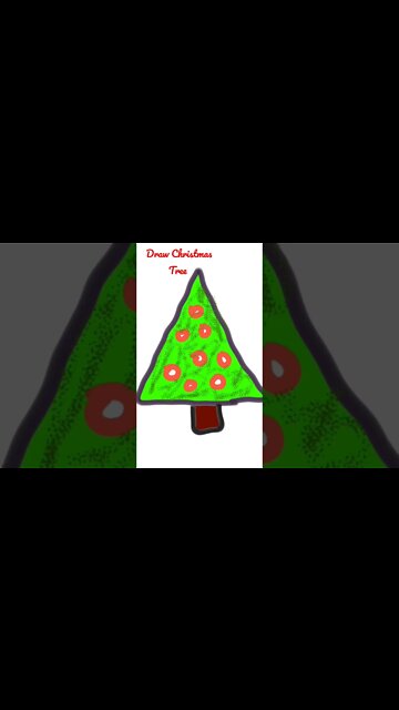 Draw Christmas Tree Easy and Fast #art #drawing #christmas
