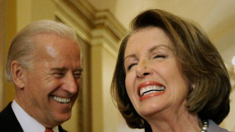 Nancy Pelosi Oddly Mumbles ‘Open Biden’ As She Giggles To Herself On TV