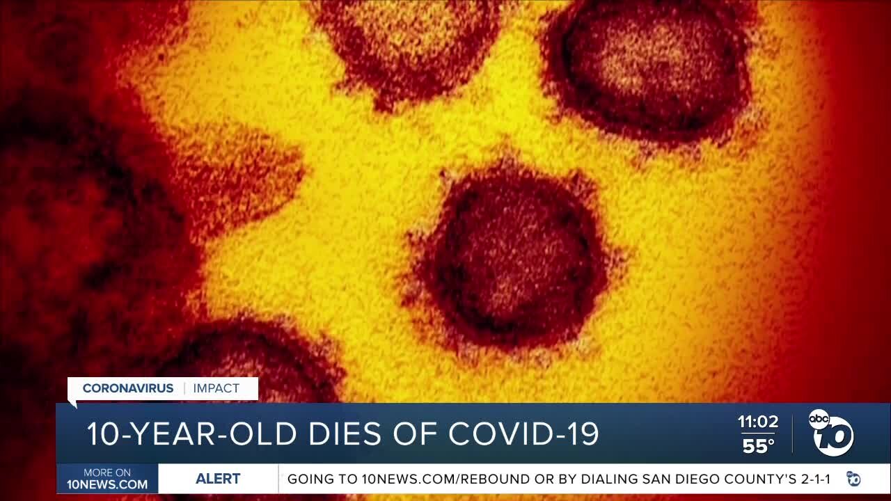 San Diego County reports first child COVID-19-related death